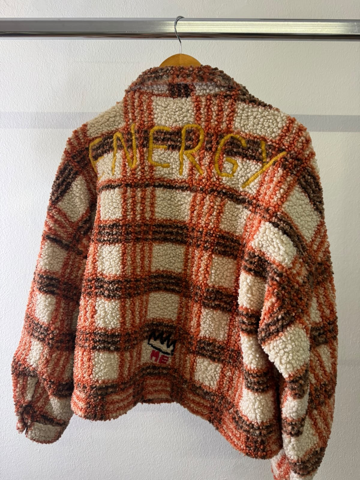 Me 369 fuzzy plaid jacket