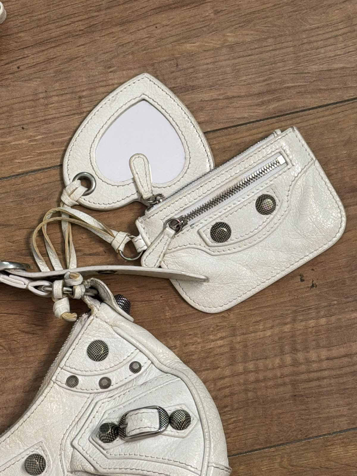 Balenciaga white shoulder bag