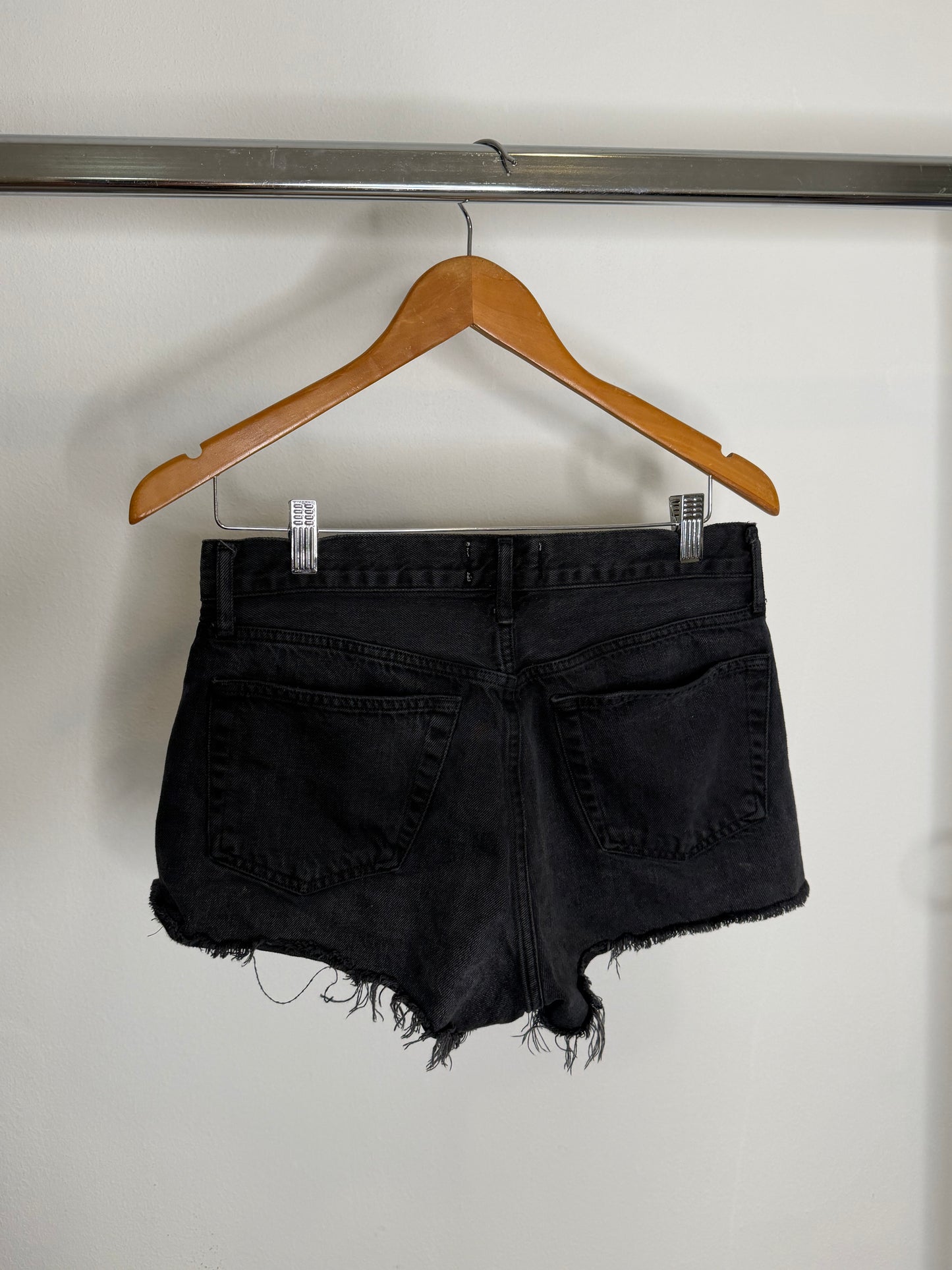 AGOLDE dark short jeans