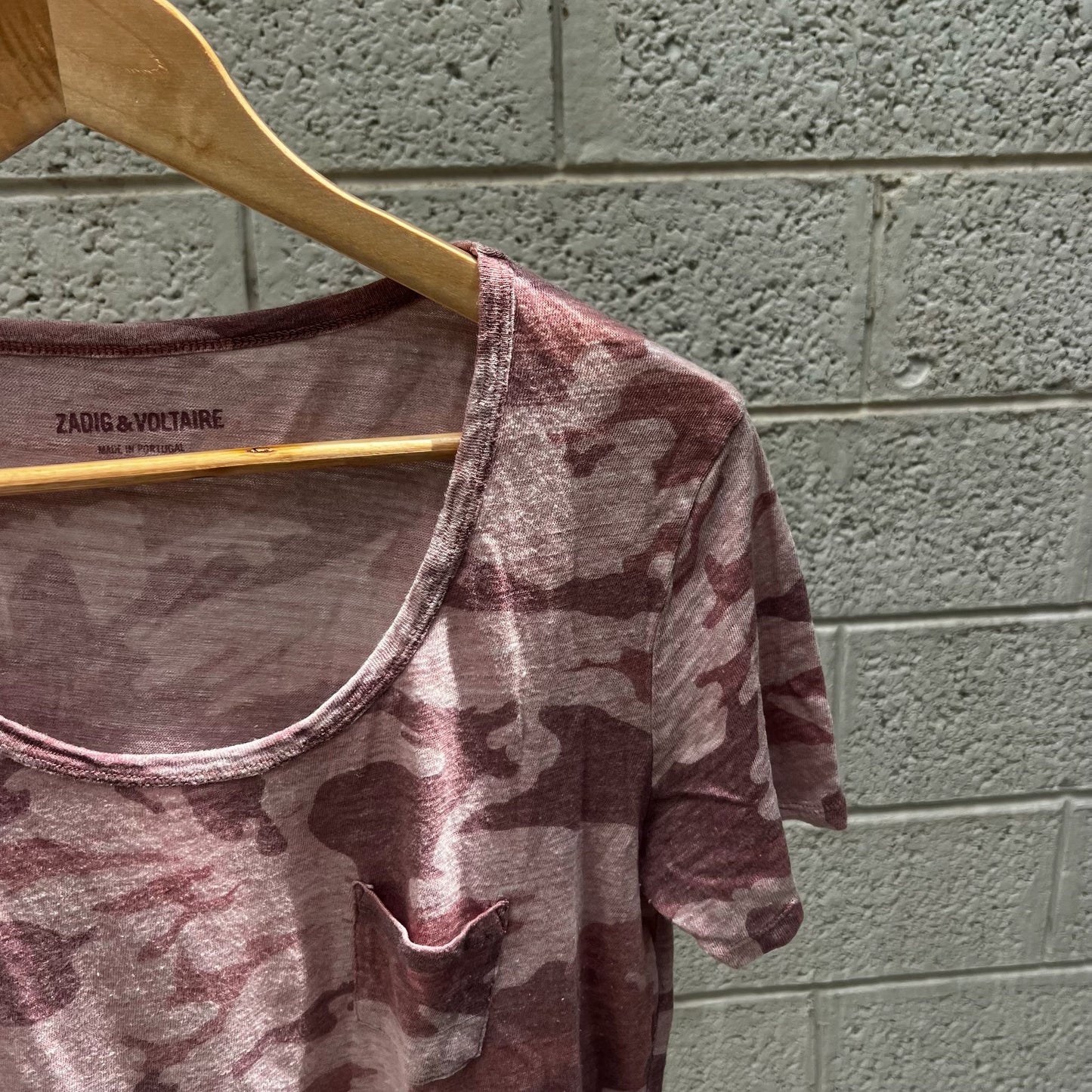טישירט הדפס ורוד של Zadig & Voltaire