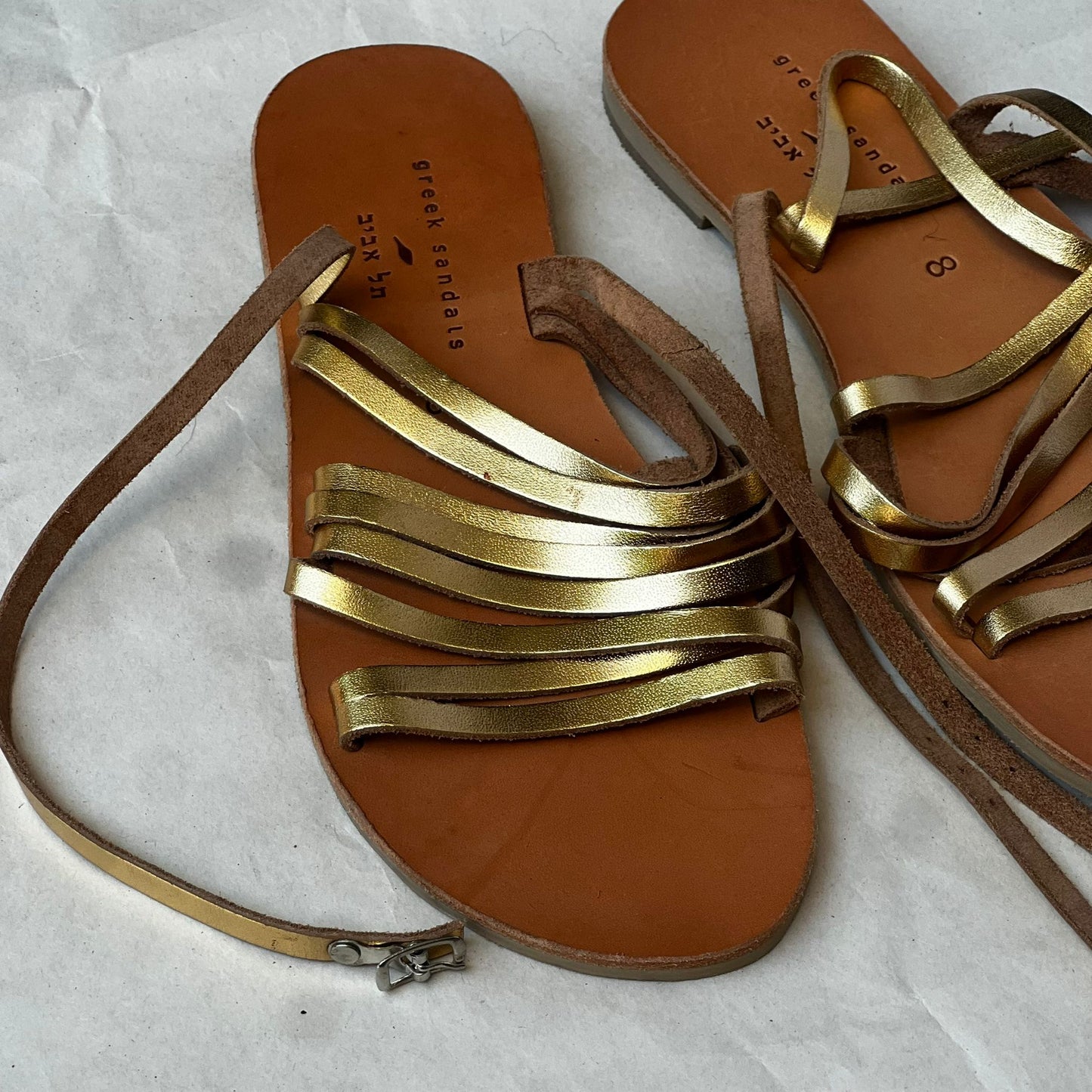 סנדלי עור של Greek Sandals