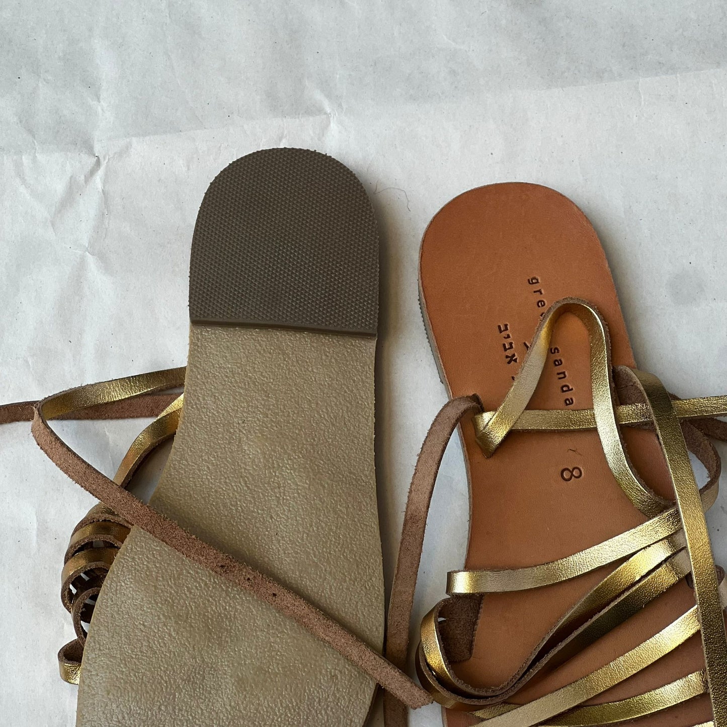 סנדלי עור של Greek Sandals