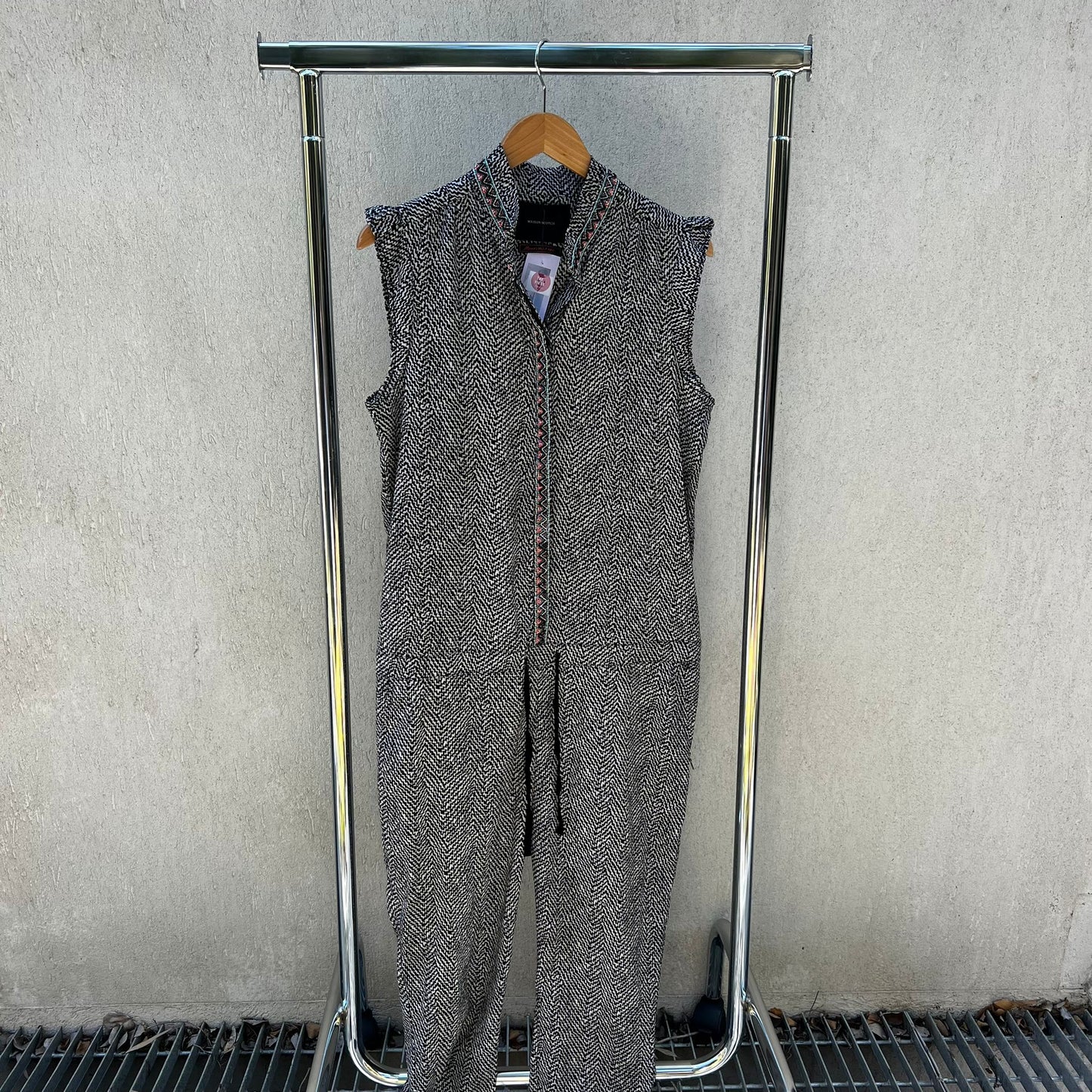 אוברול שחור-לבן של Maison Scotch