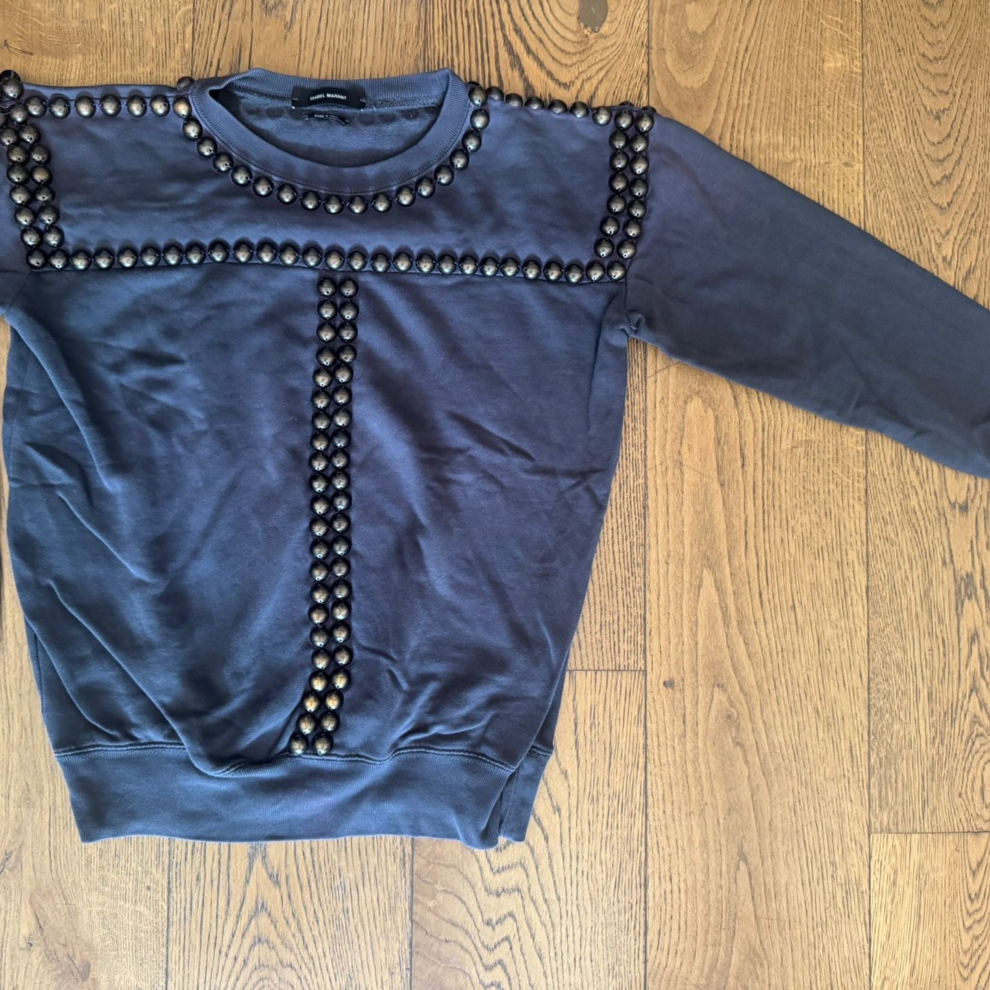 סווטשירט אפור ניטים של Isabel Marant