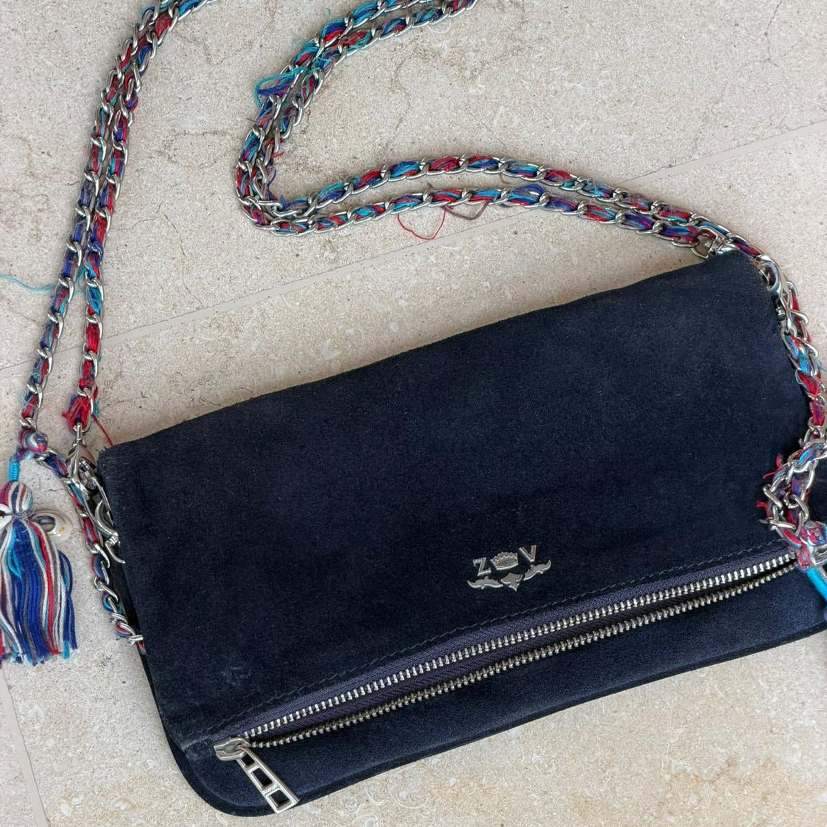 תיק צד עם נגיעות צבעוניות של Zadig & Voltaire