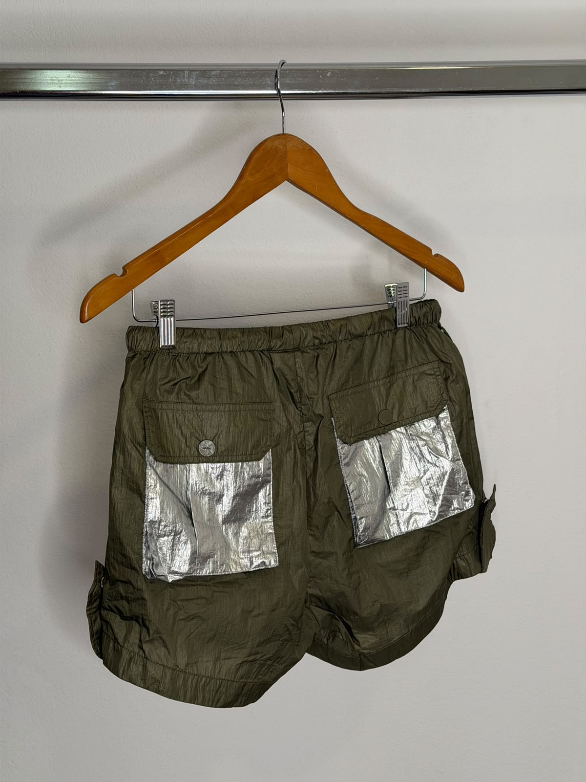 GANNI silver shorts