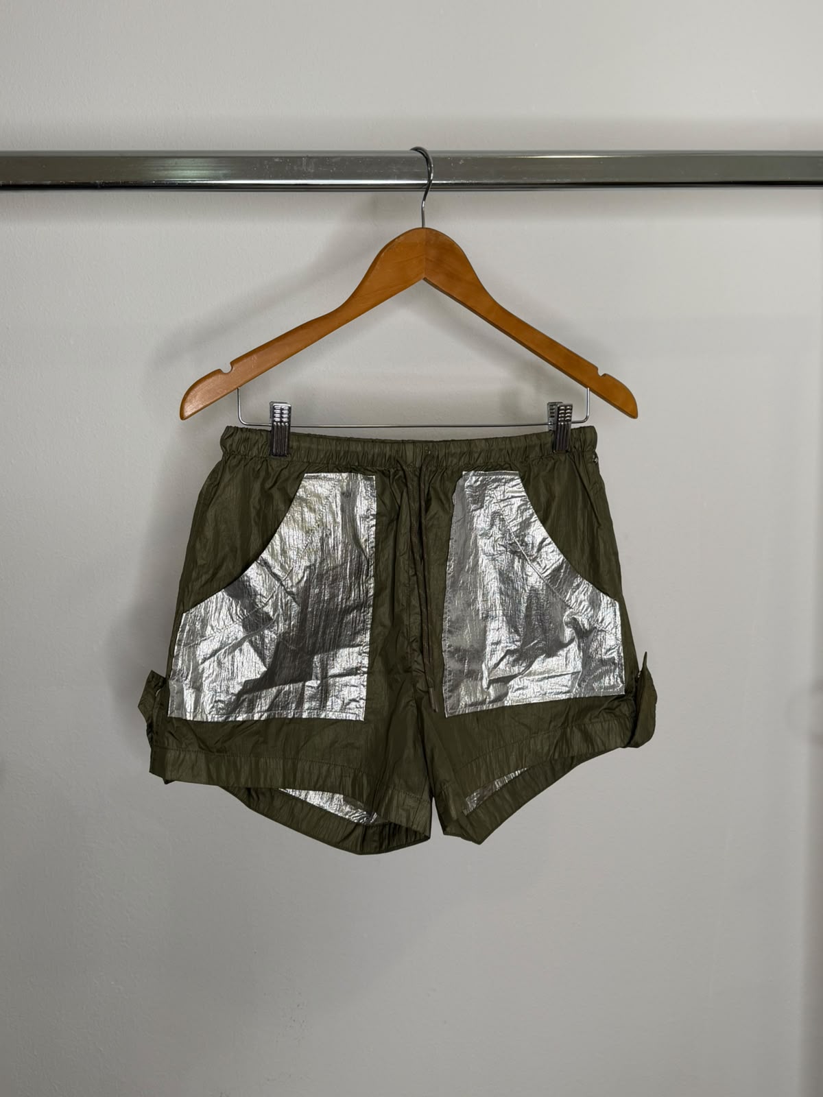 GANNI silver shorts