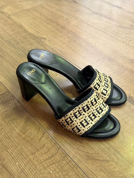FENDI crochet heels
