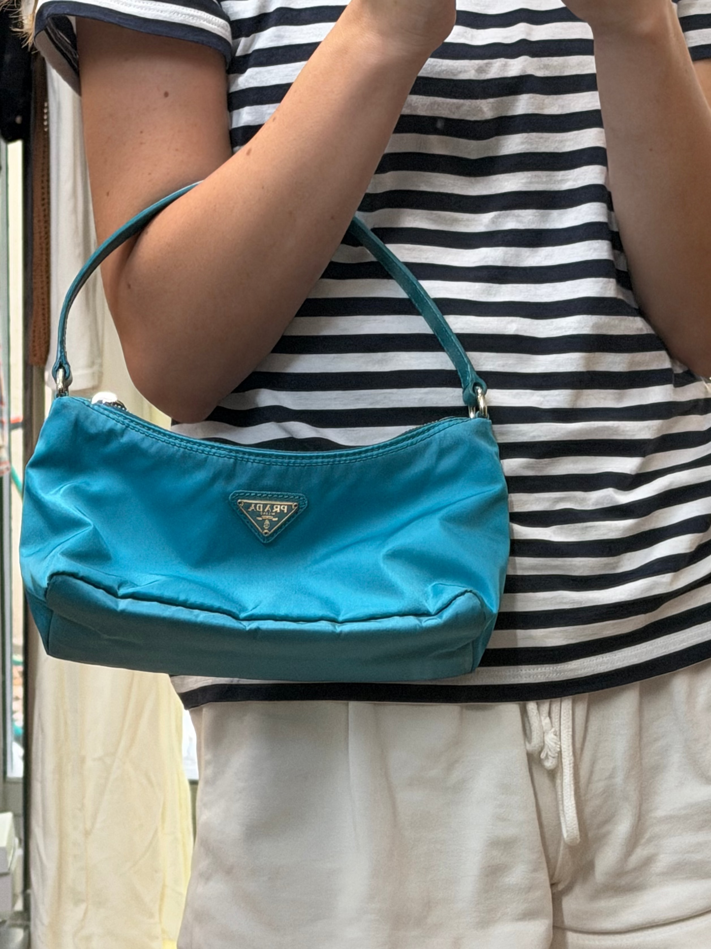Prada nylon shoulder bag