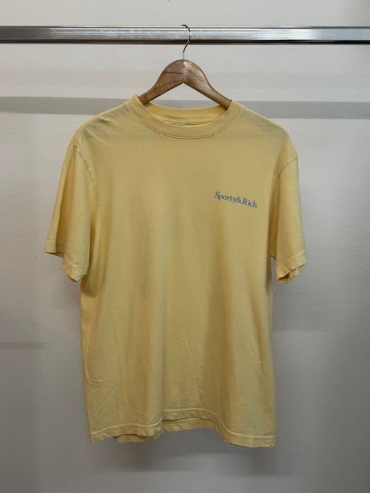 Sporty&rich yellow t shirt