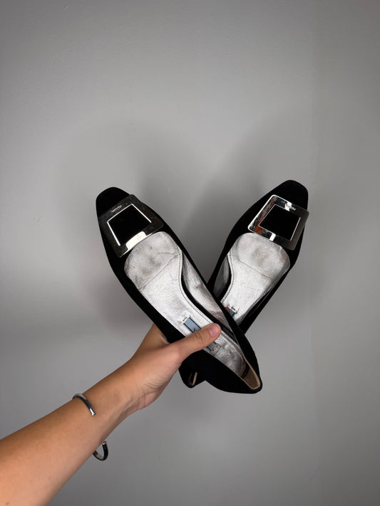 Prada black ballerinas