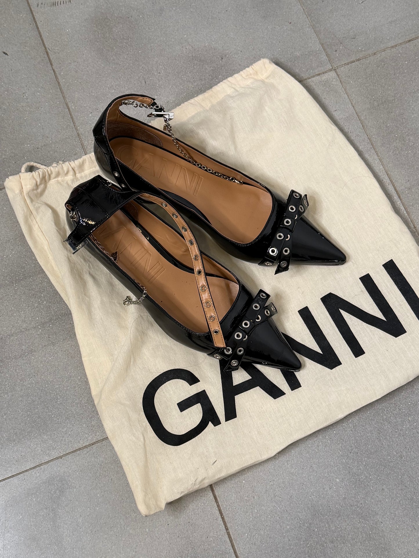 GANNI black heels