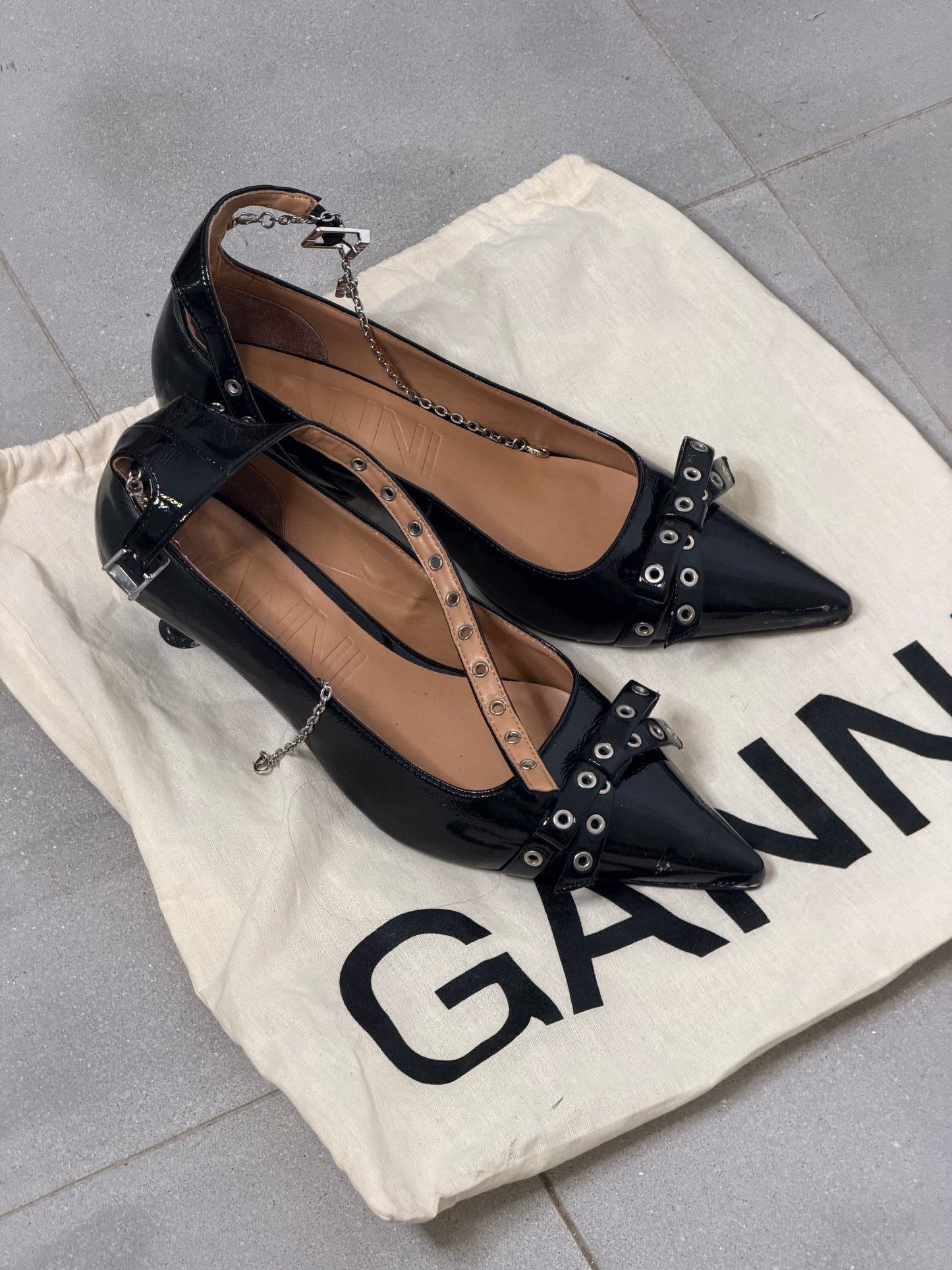 GANNI black heels