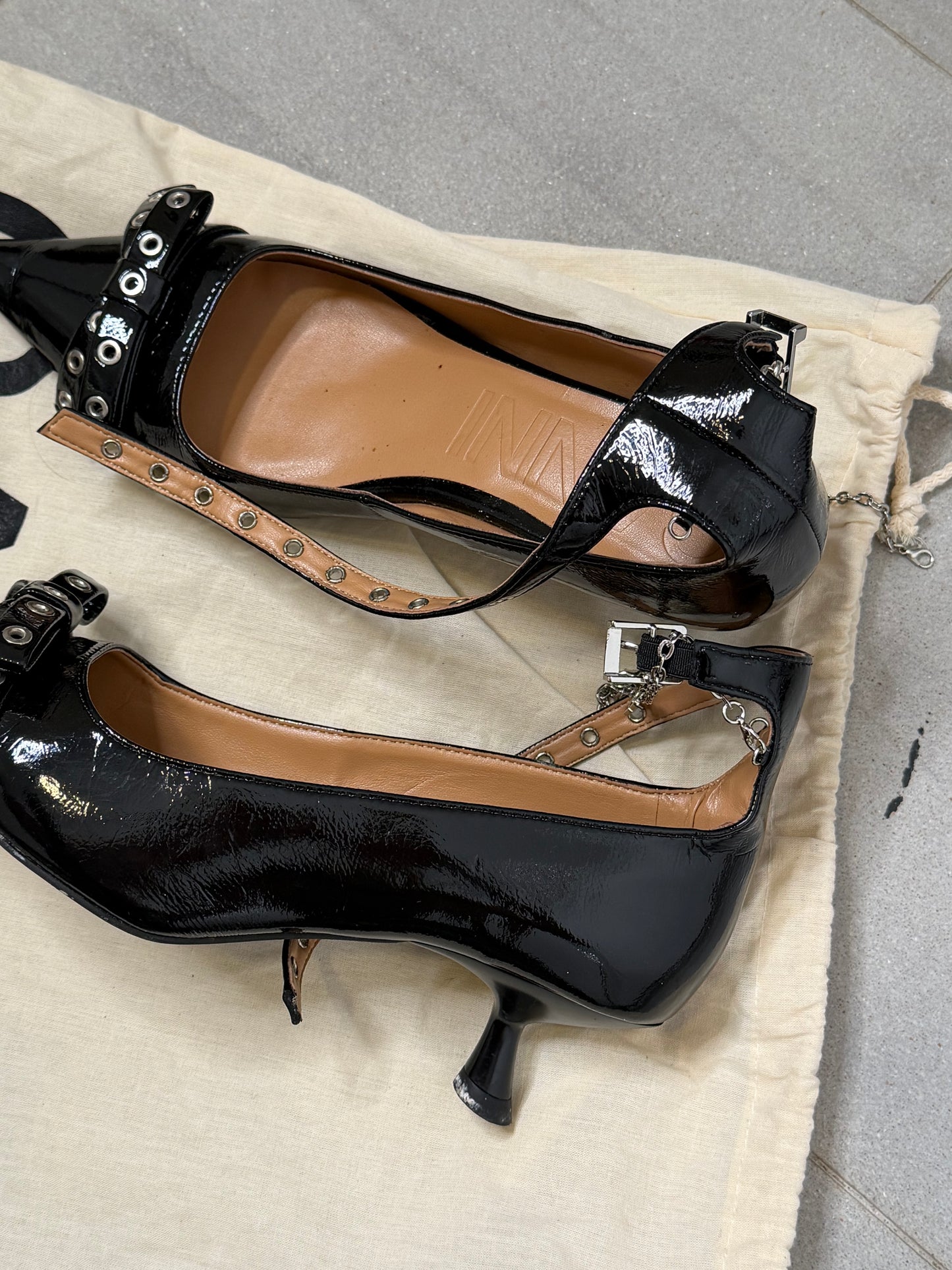GANNI black heels