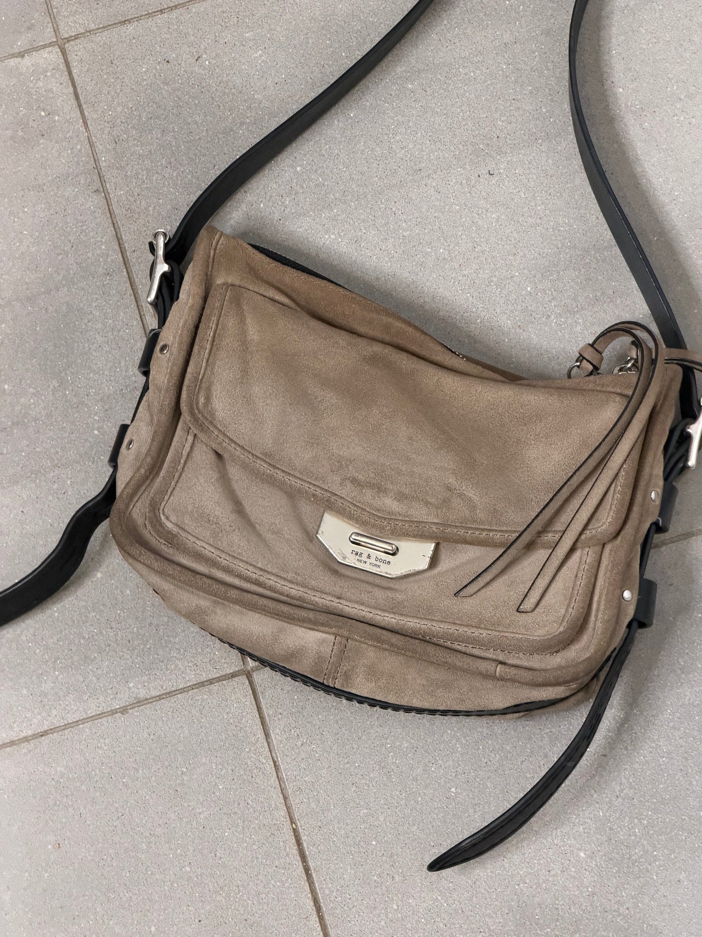 Rag & bone grey leather bag