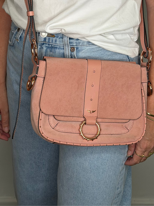 Zadig & Voltaire pink leather bag