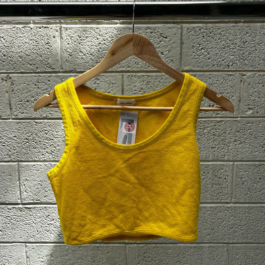 סריג קרופ צהוב של American Vintage