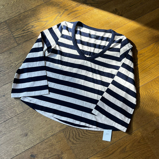 חולצת פסים קרופ של Majestic Filatures