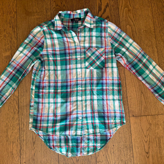 מכופתרת משובצת של An'ge