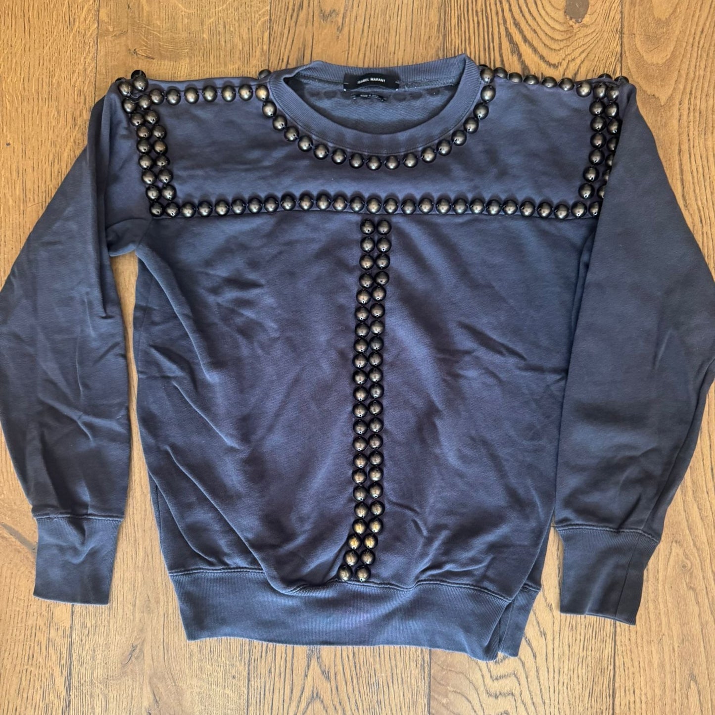 סווטשירט אפור ניטים של Isabel Marant