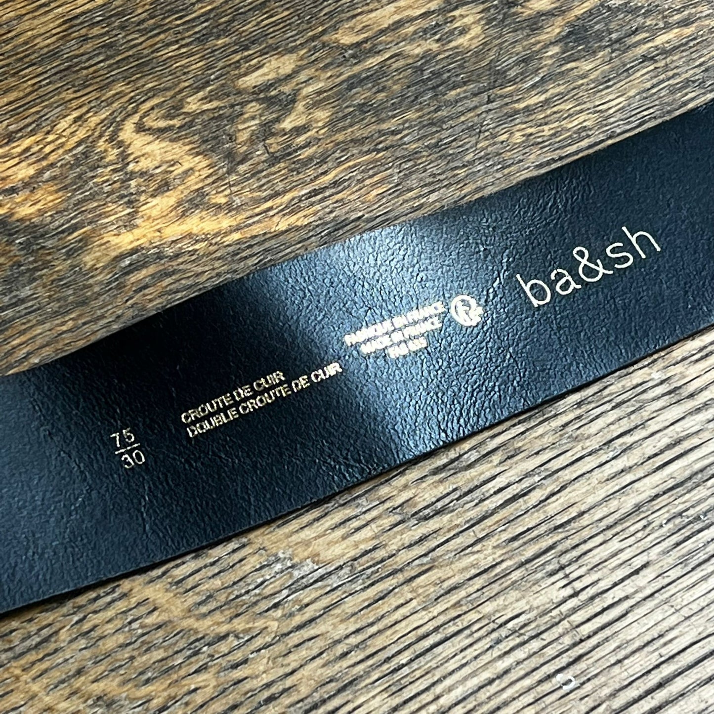 חגורת עור של ba&sh