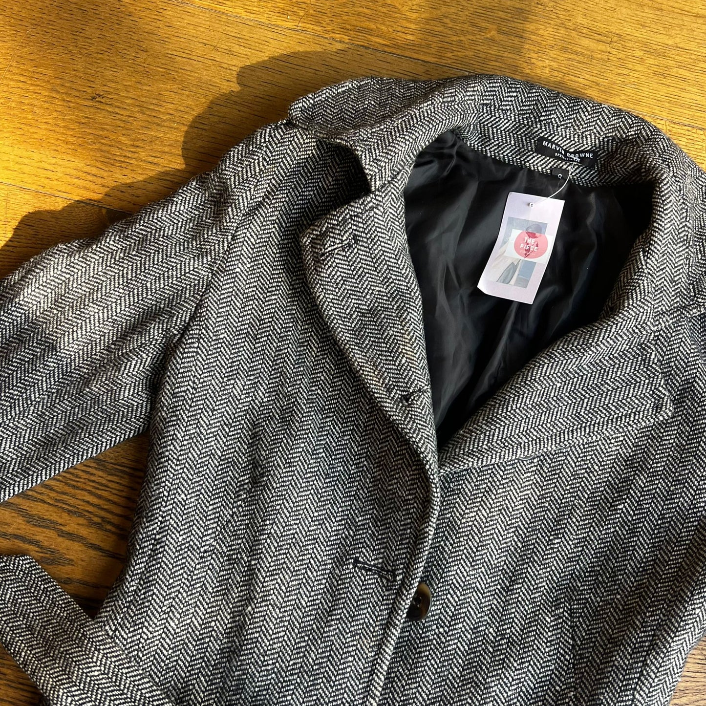 מעיל אפור ארוך של Marvin Browne