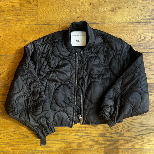 מעיל פוף שחור של Agolde