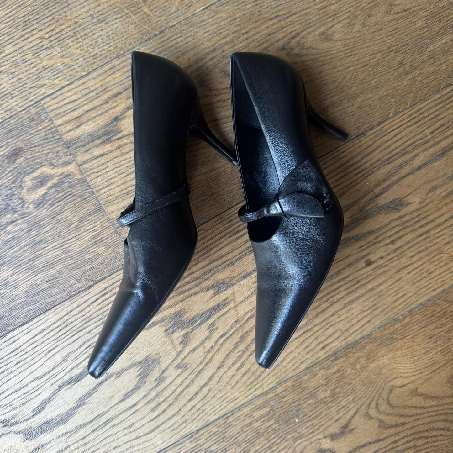 עקבי עור שחורים של GIABORGHINI