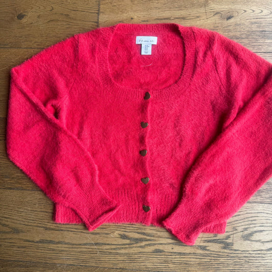 סריג אדום לבבות של If it were me