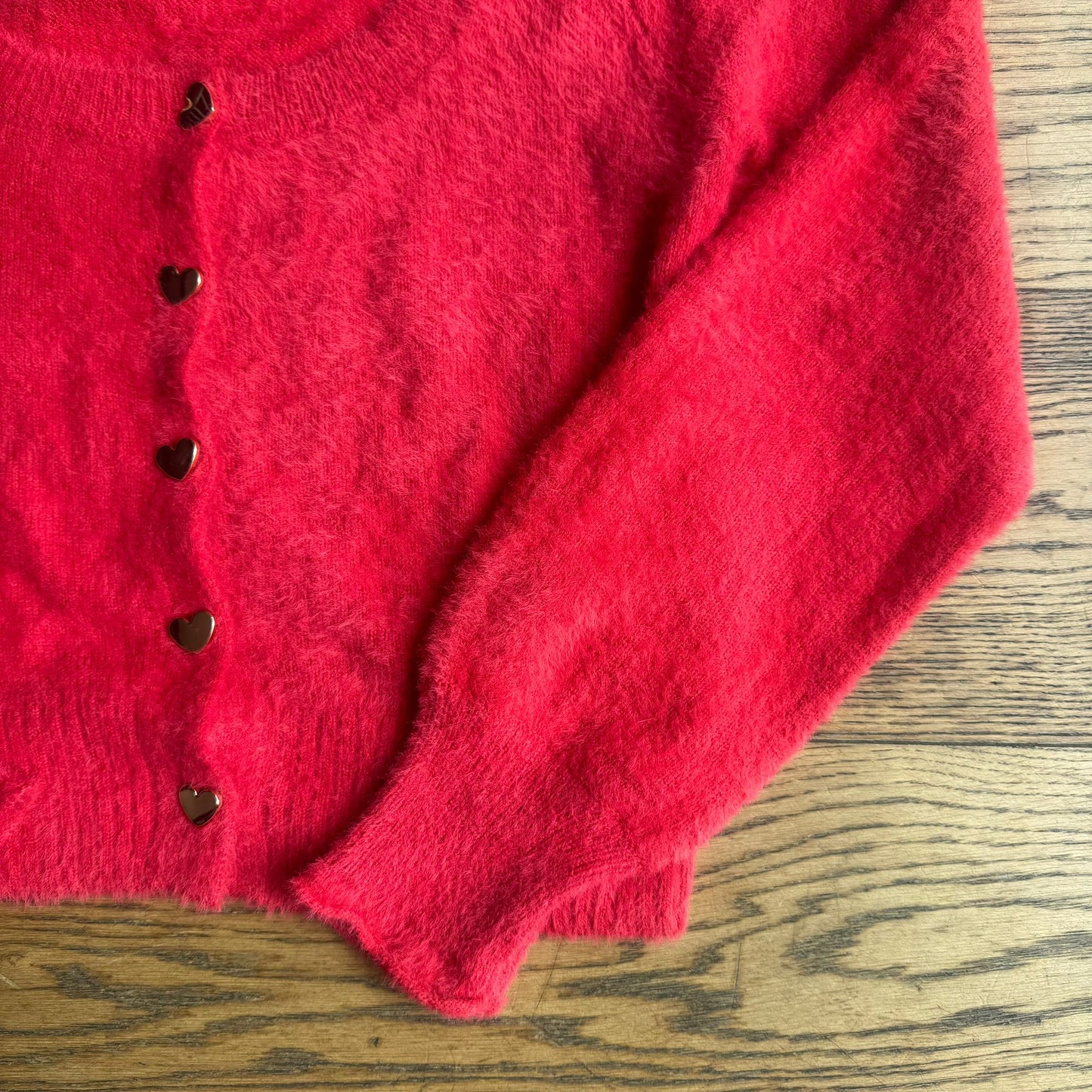 סריג אדום לבבות של If it were me