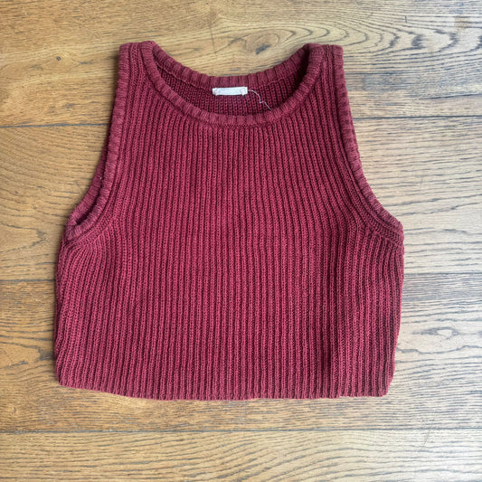 סריג בורדו קרופ של American Vintage