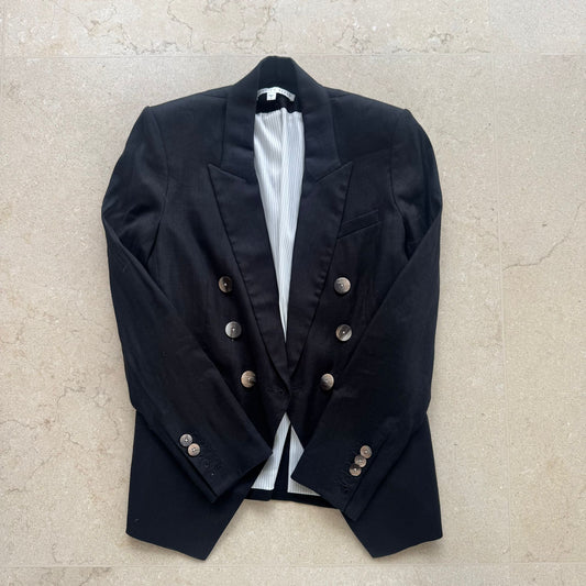 בלייזר כהה עם כפתורים של Veronica Beard