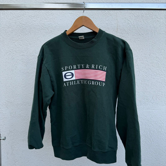 סווטישירט ירוק של Sporty & Rich