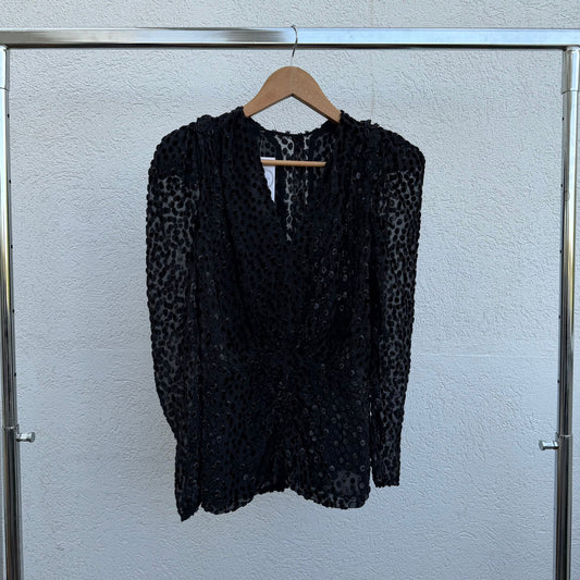 חולצה עם נקודות קטיפה של Isabel Marant