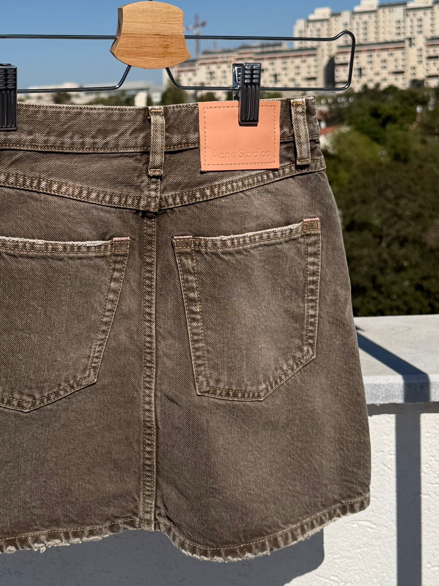 Acne Studios חצאית ג׳ינס מיני של