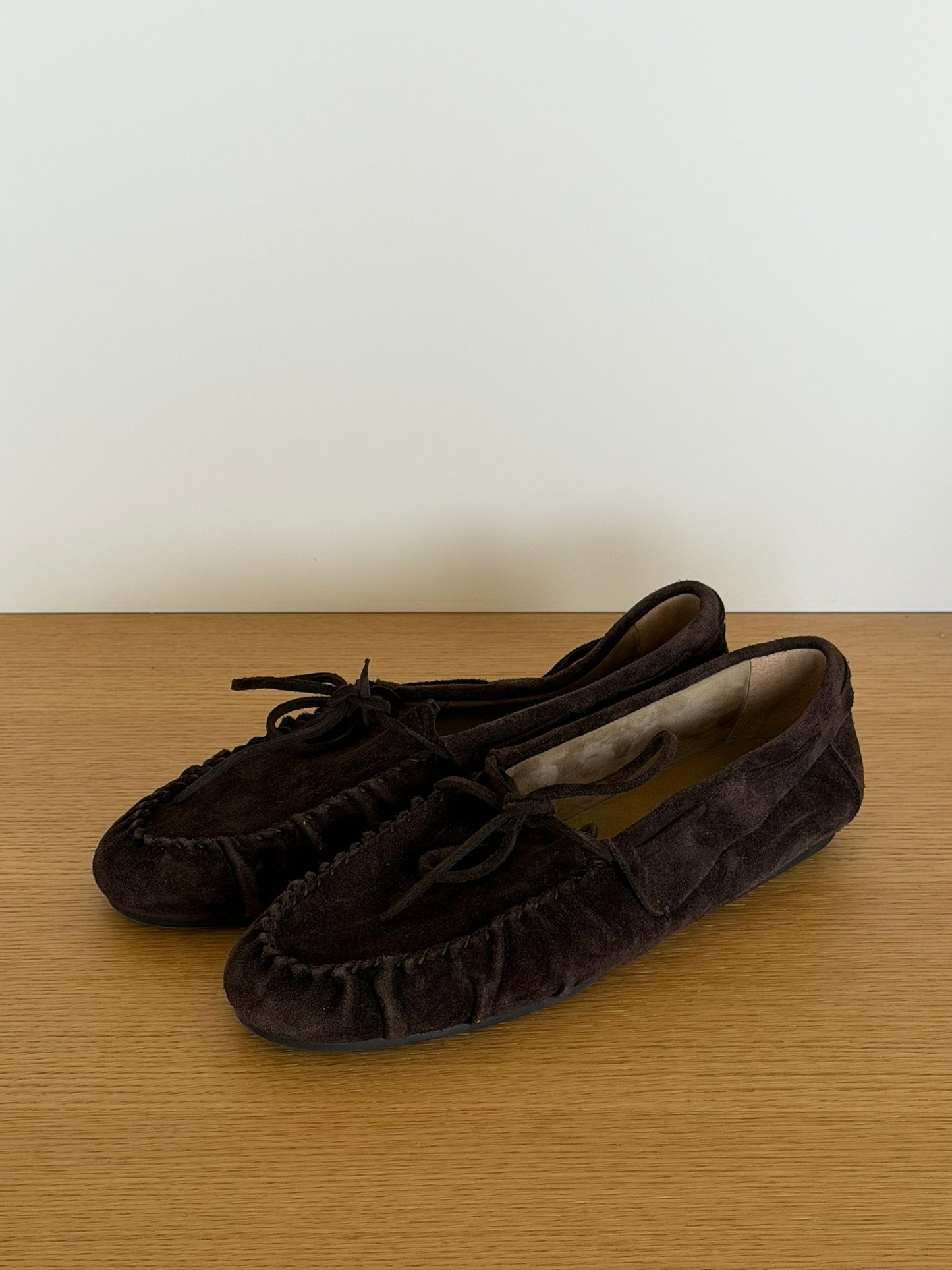 Massimo Dutti נעלי לואפרס זמש של
