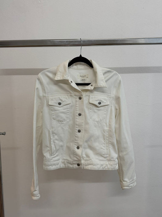rag & bone ג׳קט ג׳ינס לבן של