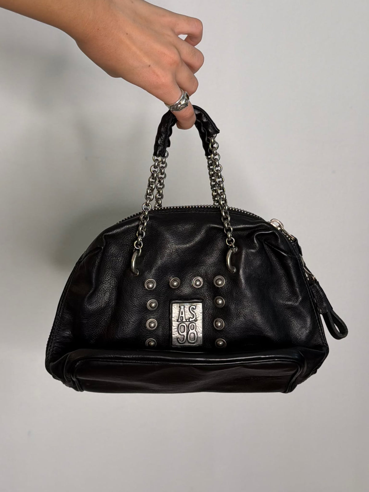 A.S. 98 mini leather handbag
