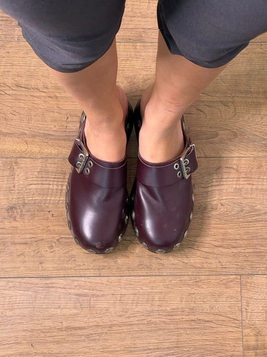 GANNI wood clogs