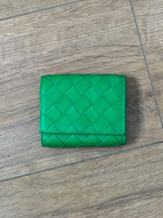 Bottega Veneta green wallet